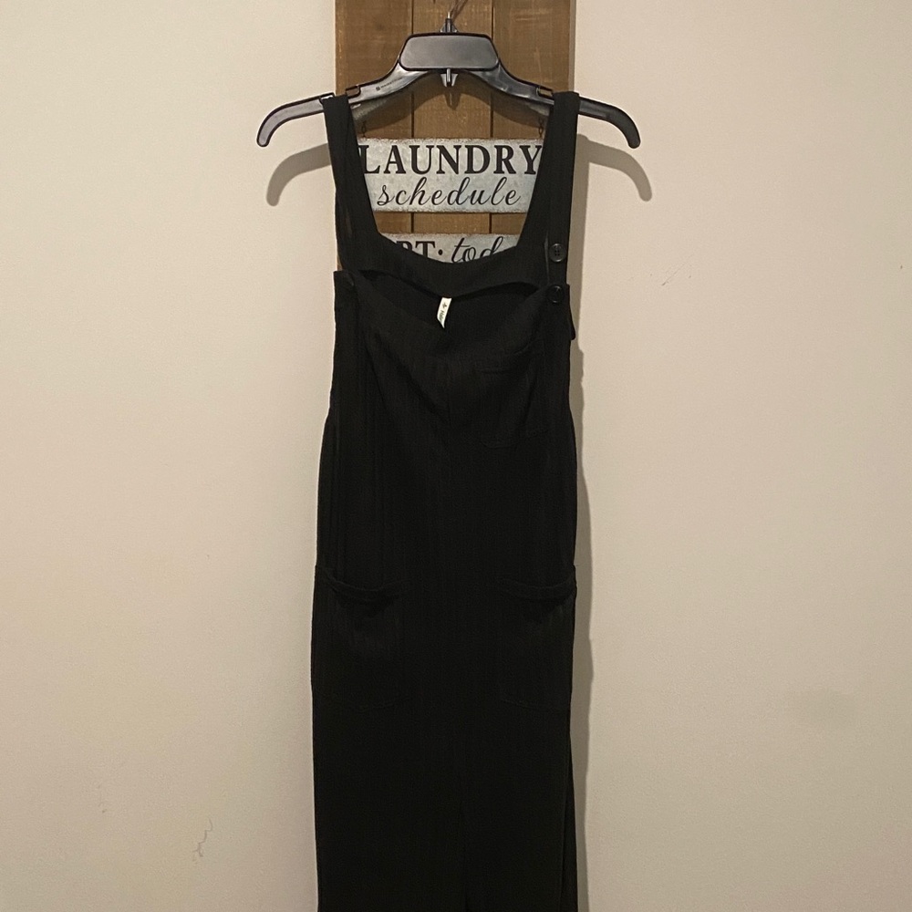 HALARA Charcoal Ribbed Jumpsuit